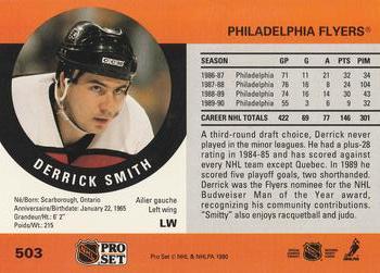 1990-91 Pro Set #503 Derrick Smith Back
