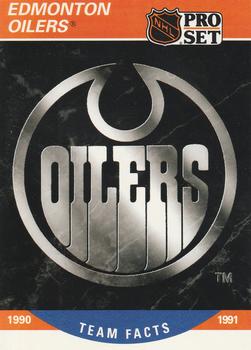 1990-91 Pro Set #571 Edmonton Oilers Logo Front