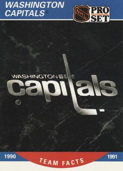 1990-91 Pro Set #585 Washington Capitals Logo Front