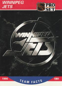 1990-91 Pro Set #586 Winnipeg Jets Logo Front