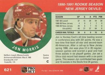 1990-91 Pro Set #621 Jon Morris Back
