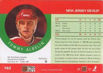 1990-91 Pro Set #162 Tommy Albelin Back