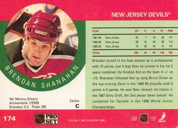 1990-91 Pro Set #174 Brendan Shanahan Back