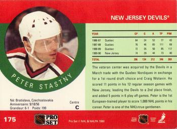 1990-91 Pro Set #175 Peter Stastny Back