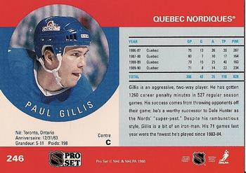1990-91 Pro Set #246 Paul Gillis Back