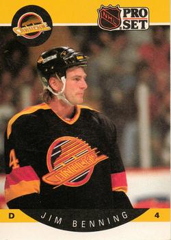 1990-91 Pro Set #292 Jim Benning Front