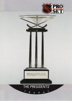 1990-91 Pro Set #387 Presidents' Trophy Front