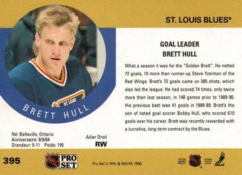 1990 Brett Hull NHL St. Louis Blues #395 Card