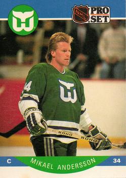 1990-91 Pro Set #98 Mikael Andersson Front