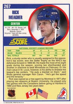 1990-91 Score American #267 Rick Meagher Back