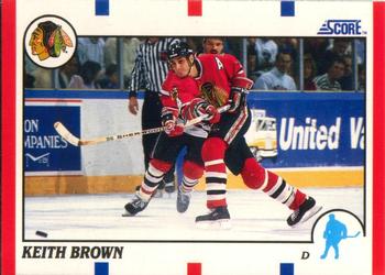 1990-91 Score American #161 Keith Brown Front