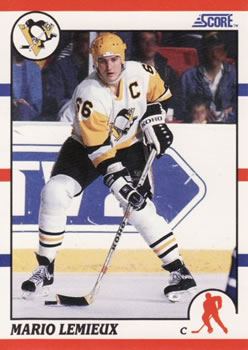 1990-91 Score American #2 Mario Lemieux Front