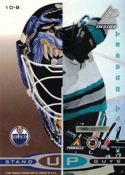 1997-98 Pinnacle Inside - Stand Up Guys #10-A / 10-B Curtis Joseph / Kelly Hrudey Back