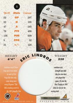 1997-98 Pinnacle Mint Collection #1 Eric Lindros Back