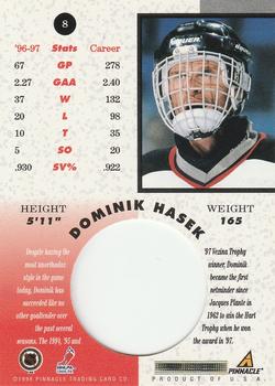 1997-98 Pinnacle Mint Collection #8 Dominik Hasek Back