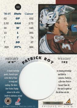 1997-98 Pinnacle Mint Collection #11 Patrick Roy Back