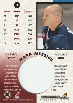 1997-98 Pinnacle Mint Collection #13 Mark Messier Back