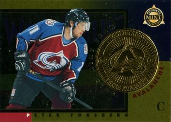 1997-98 Pinnacle Mint Collection - Gold Team #3 Peter Forsberg Front