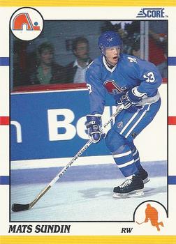 1990-91 Score Rookie and Traded #100T Mats Sundin Front
