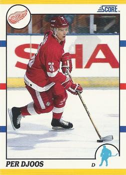 1990-91 Score Rookie and Traded #107T Per Djoos Front