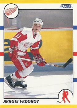 1990-91 Score Rookie and Traded #20T Sergei Fedorov Front