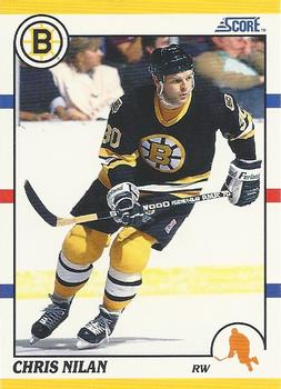 1990-91 Score Rookie and Traded #22T Chris Nilan Front