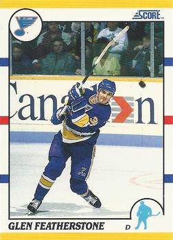 1990-91 Score Rookie and Traded #25T Glen Featherstone Front