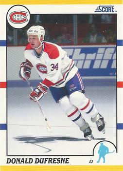 1990-91 Score Rookie and Traded #35T Donald Dufresne Front