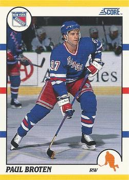 1990-91 Score Rookie and Traded #41T Paul Broten Front
