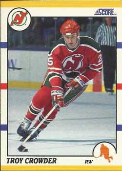 1990-91 Score Rookie and Traded #43T Troy Crowder Front