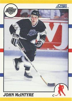 1990-91 Score Rookie and Traded #46T John McIntyre Front