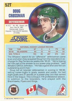 1990-91 Score Rookie and Traded #52T Doug Crossman Back