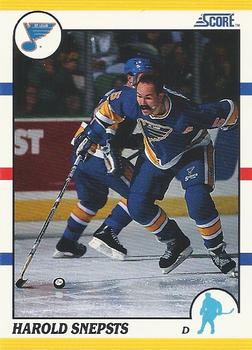 1990-91 Score Rookie and Traded #61T Harold Snepsts Front