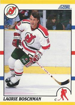 1990-91 Score Rookie and Traded #63T Laurie Boschman Front