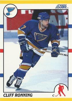 1990-91 Score Rookie and Traded #81T Cliff Ronning Front