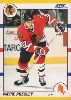 1990-91 Score Rookie and Traded #92T Wayne Presley Front
