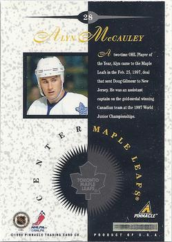 1997-98 Pinnacle Mint Collection - Silver Team #28 Alyn McCauley Back