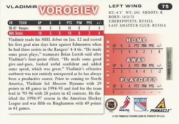 1997-98 Score - Artist's Proofs #75 Vladimir Vorobiev Back