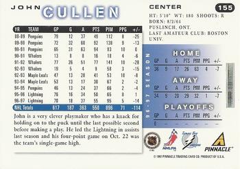 1997-98 Score - Artist's Proofs #155 John Cullen Back