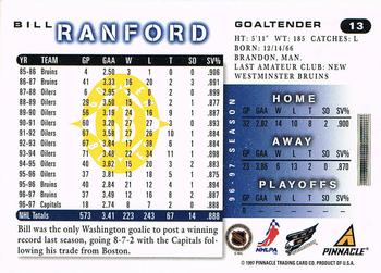 1997-98 Score - Golden Blades #13 Bill Ranford Back