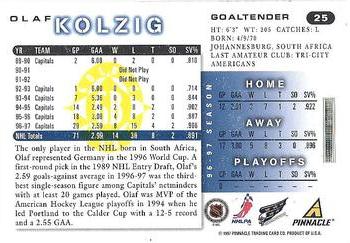1997-98 Score - Golden Blades #25 Olaf Kolzig Back