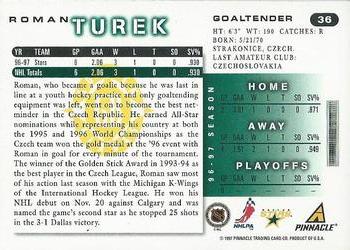 1997-98 Score - Golden Blades #36 Roman Turek Back