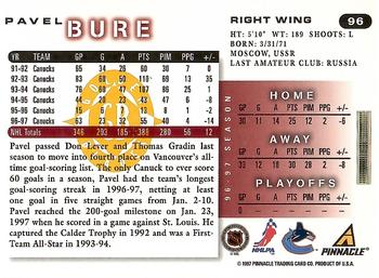 1997-98 Score - Golden Blades #96 Pavel Bure Back