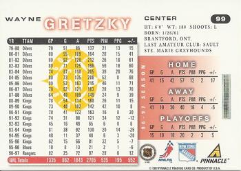 1997-98 Score - Golden Blades #99 Wayne Gretzky Back