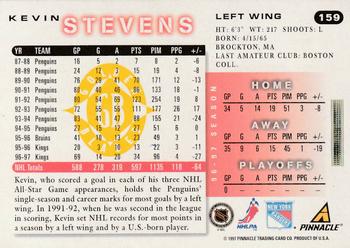 1997-98 Score - Golden Blades #159 Kevin Stevens Back