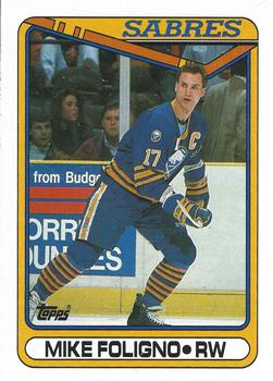 1990-91 Topps #123 Mike Foligno Front