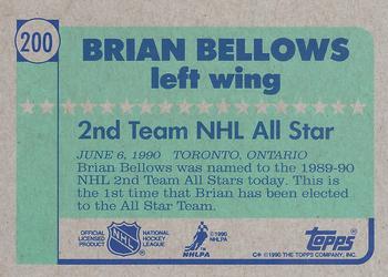 1990-91 Topps #200 Brian Bellows Back