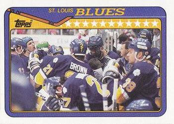 1990-91 Topps #220 St. Louis Blues Front