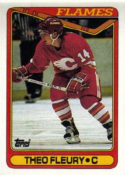 1990-91 Topps #386 Theo Fleury Front
