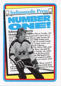 1990-91 Topps #1 Wayne Gretzky Front